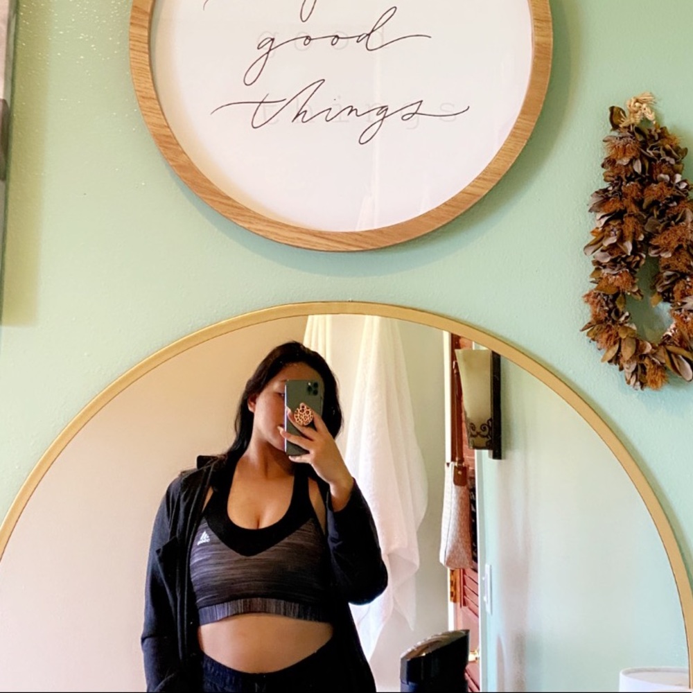 Adidas Grey&Black Sports-Bra!